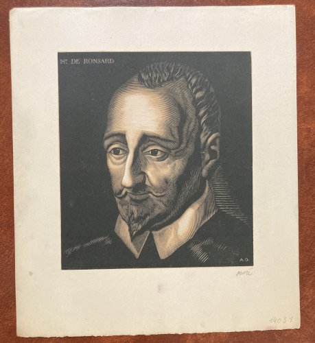 Achille Ouvré 10 gravures Baudelaire Ronsard Racine de Nerval Zola Chateaubriand Maupassant P Valéry J Romain A France 