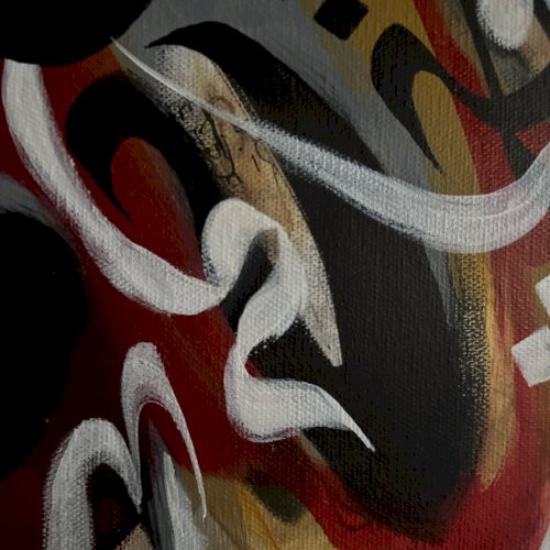 Acrylique sur toile par Mabris XXIe 2020 intitulée Manège Enchanté A5728
