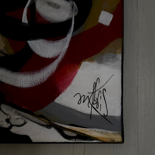 Acrylique sur toile par Mabris XXIe 2020 intitulée Saga du Vivant A5729