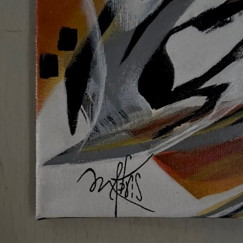 Acrylique sur toile par Mabris XXIe 2020 intitulée Sérénité A5730
