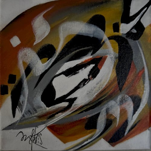 Acrylique sur toile par Mabris XXIe 2020 intitulée Sérénité A5730