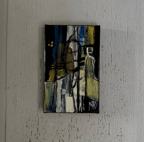 Acrylique sur toile par Mabris XXIe intitulée Boléro A5733