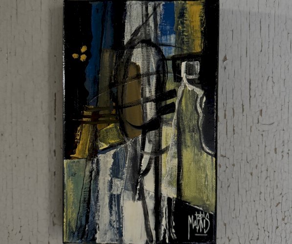 Acrylique sur toile par Mabris XXIe intitulée Boléro A5733