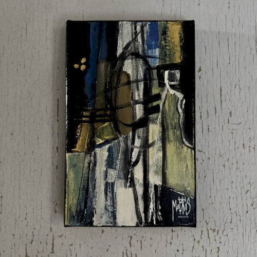 Acrylique sur toile par Mabris XXIe intitulée Boléro A5733