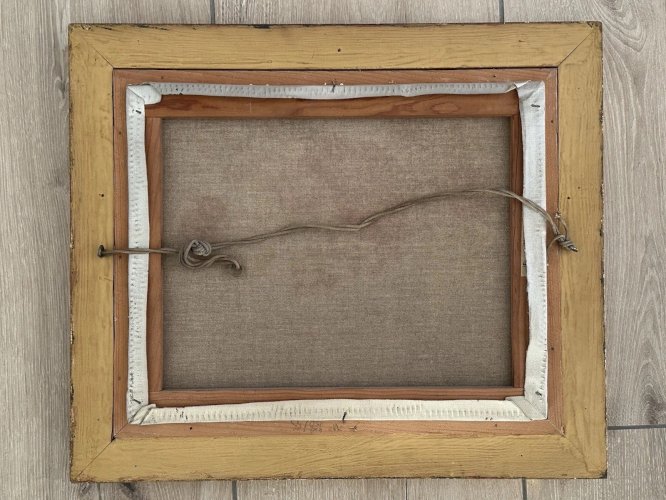 Adeline HUGONNARD: HUILE SUR TOILE TABLEAU DE FLEURS BOUQUET  XXEME