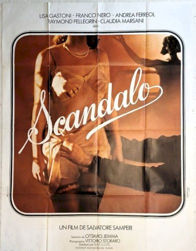 Affiche cinéma film SCANDALO - 120 x 160 cm 1976