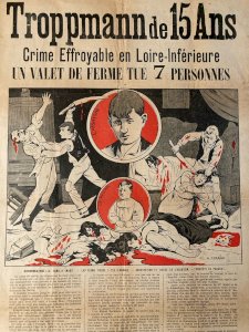 Affiche Crime Troppmann Assassin Sang Horreur Ferran Massacre Journal