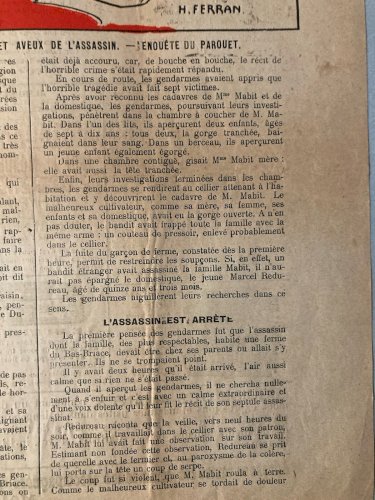 Affiche Crime Troppmann Assassin Sang Horreur Ferran Massacre Journal
