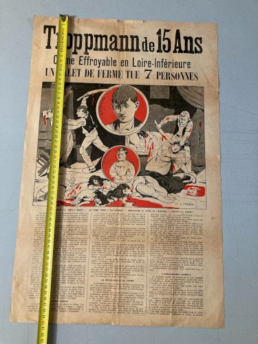 Affiche Crime Troppmann Assassin Sang Horreur Ferran Massacre Journal