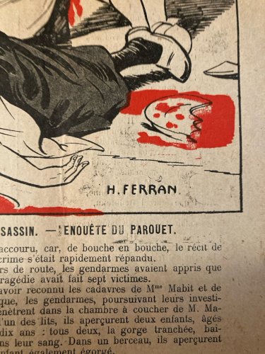 Affiche Crime Troppmann Assassin Sang Horreur Ferran Massacre Journal