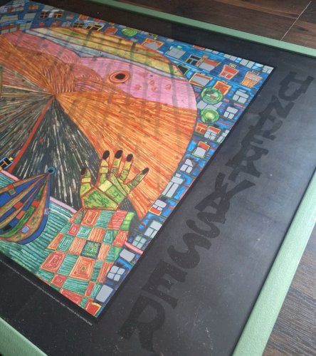 Affiche d’art Hundertwasser – “Der Weg von dir zu mir zurück » (Verkerke 1983)