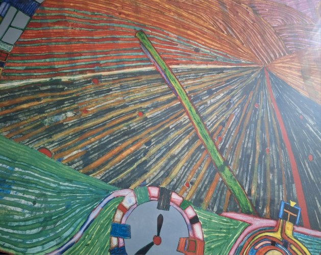 Affiche d’art Hundertwasser – “Der Weg von dir zu mir zurück » (Verkerke 1983)