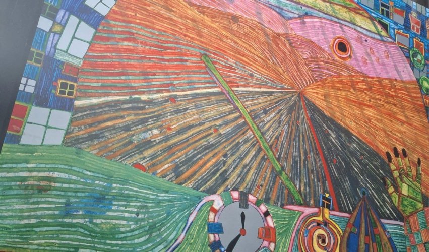 Affiche d’art Hundertwasser – “Der Weg von dir zu mir zurück » (Verkerke 1983)