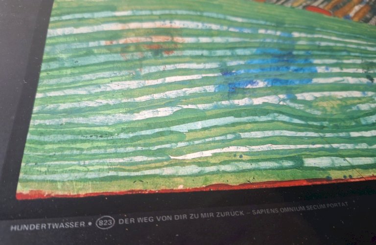 Affiche d’art Hundertwasser – “Der Weg von dir zu mir zurück » (Verkerke 1983)