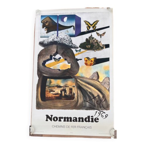 Affiche de chemin de fer Normandie