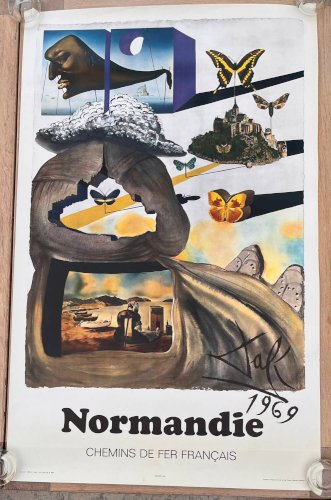 Affiche de chemin de fer Normandie