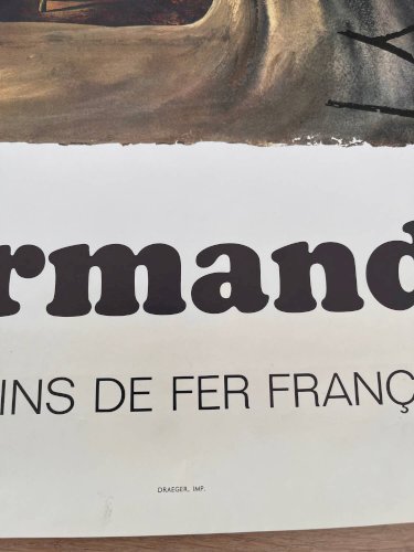Affiche de chemin de fer Normandie