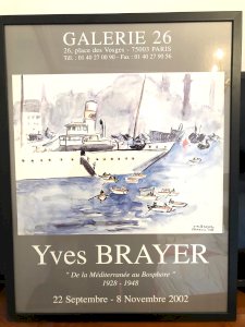Exhibition poster Yves Brayer – Gallery 26 Place des Vosges Paris – 2002 poster