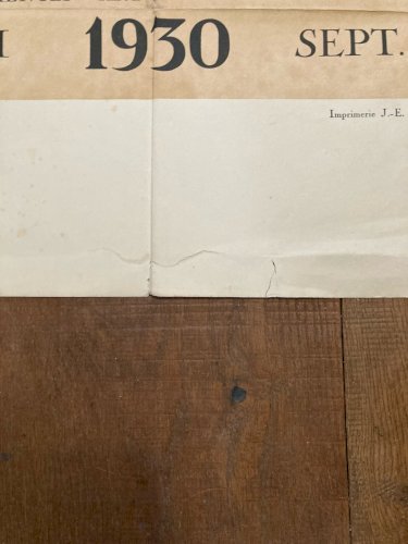 Affiche  Lithographie 1930 Art Flamant Gravure Centenaire Indépendance Belge