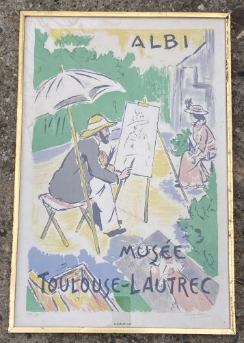 Affiche Mourlot Imp : Albi Musée Toulouse Lautrec