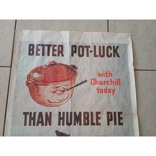 Affiche Originale Propagande Anglaise 39/45