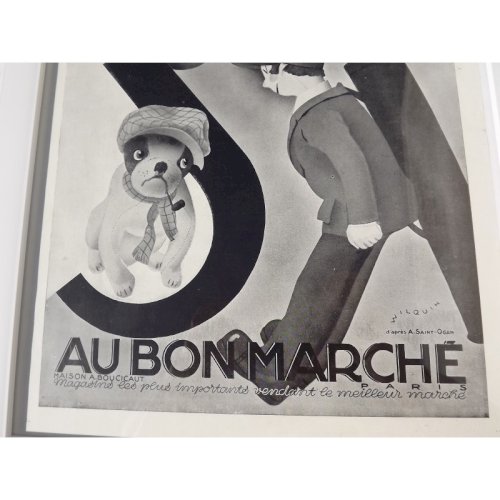 Affiche Pub «Au Bon Marché» 1929 par Wilquin