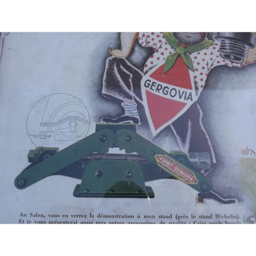 Affiche Pub Bougies GERGOVIA de P. Leconte 1933