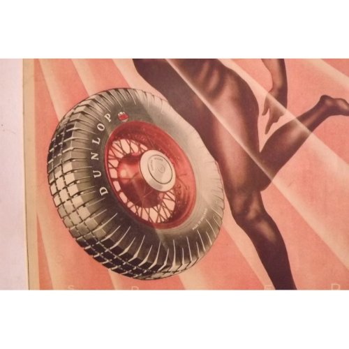 Affiche Pub DUNLOP 1934