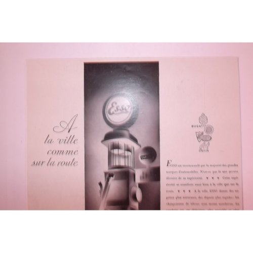 Affiche Pub ESSO 1931