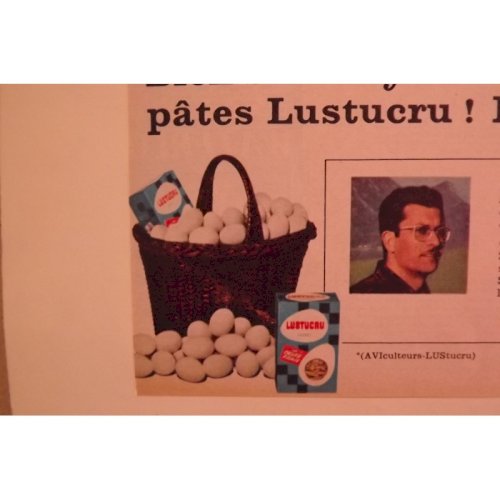 Affiche Pub LUSTUCRU 1960