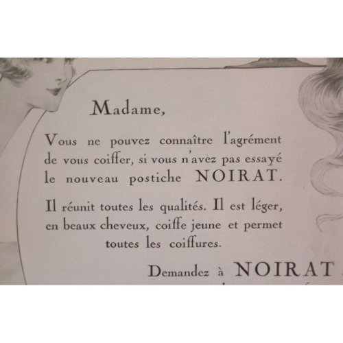 Affiche Pub NOIRAT 1921 signée LISY