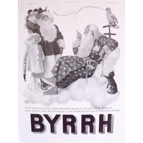 Affiche Pub Papier BYRRH 1937 par LG
