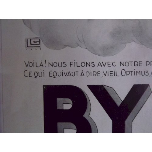 Affiche Pub Papier BYRRH 1937 par LG