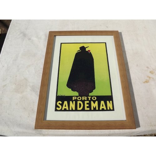 Affiche Pub Papier Porto Sandeman 1929