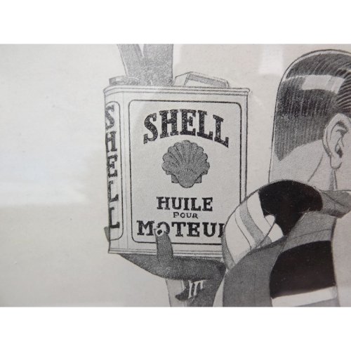 Affiche Pub Papier SHELL 1929 par René Vincent