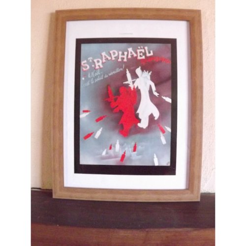 Affiche Pub Papier St Raphael 1938 par OPG