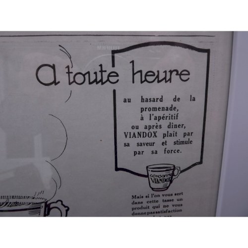 Affiche Pub VIANDOX 1926 Puybelle Publicité