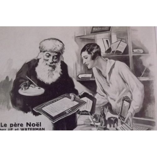 Affiche Pub Waterman 1930 Leon Fauret
