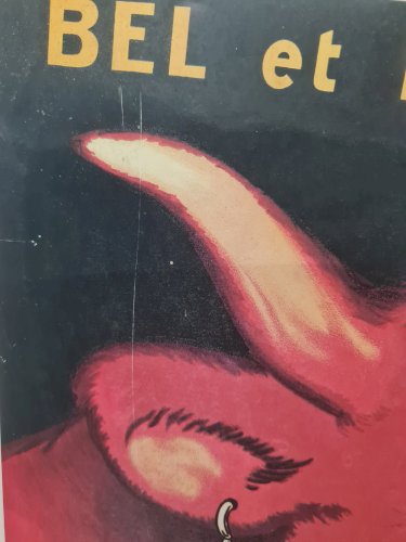 Affiche publicitaire cartonnée "La Vache qui Rit", Benjamin Rabier - Éditions Clouet 1995