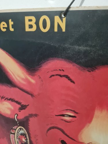 Affiche publicitaire cartonnée "La Vache qui Rit", Benjamin Rabier - Éditions Clouet 1995