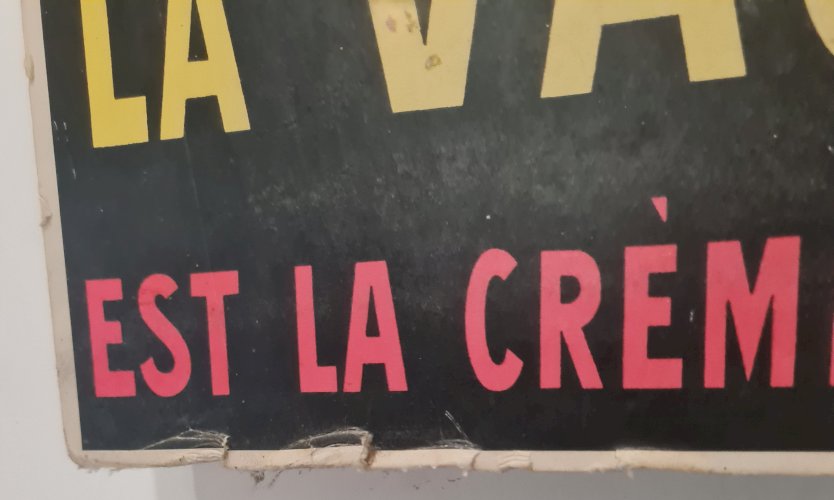 Affiche publicitaire cartonnée "La Vache qui Rit", Benjamin Rabier - Éditions Clouet 1995