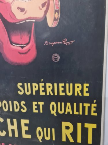 Affiche publicitaire cartonnée "La Vache qui Rit", Benjamin Rabier - Éditions Clouet 1995