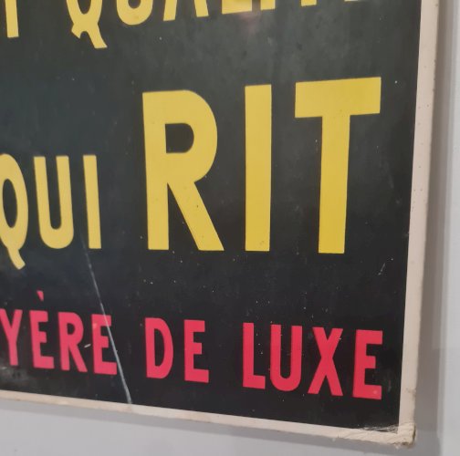 Affiche publicitaire cartonnée "La Vache qui Rit", Benjamin Rabier - Éditions Clouet 1995