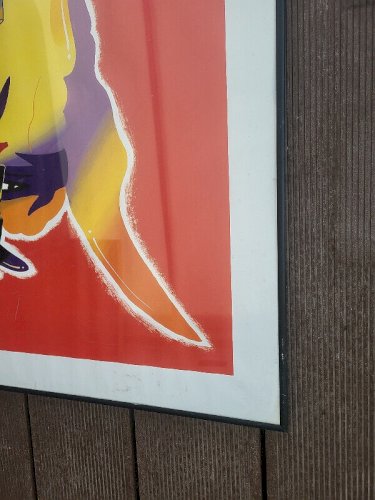 AFFICHE PUBLICITAIRE ENCADREE MOËT & CHANDON PAR ROMAN KALARUS
