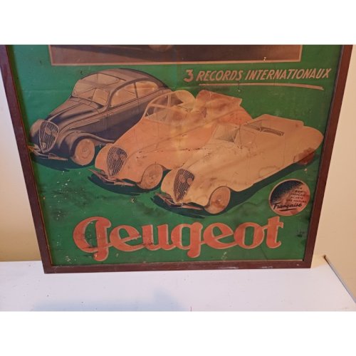 Affiche Publicité Ancienne de : Peugeot