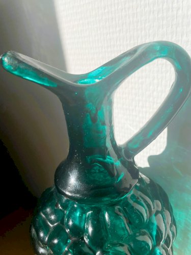 Aiguière / pichet grappe de raisin, en verre