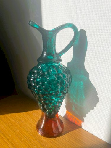 Aiguière / pichet grappe de raisin, en verre