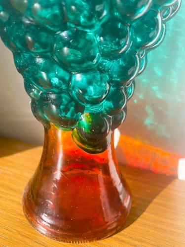 Aiguière / pichet grappe de raisin, en verre