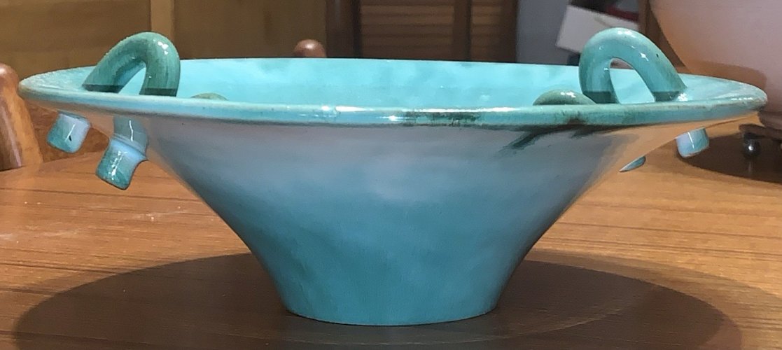 Alexandre Gempfenstein céramiste belge coupe à passants art déco 1930's