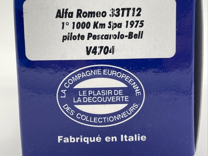 Alfa Roméo 33TT12 N°2 (1975) 1/43 Brumm